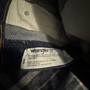 starched wrangler jeans. Size 29X 32.